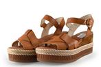 Kanna sandalen in maat 38 Cognac | 25% korting, Kleding | Dames, Overige kleuren, Verzenden, Sandalen of Muiltjes, Zo goed als nieuw
