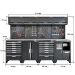 Gereedschapskasten set wandlengte 272 cm. metaal omkleed, Ophalen of Verzenden, Nieuw