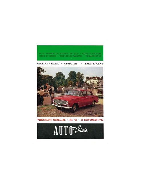 1962 AUTOVISIE MAGAZINE 46 NEDERLANDS, Boeken, Auto's | Folders en Tijdschriften