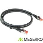 ACT Zwarte 3 meter PVC U/FTP CAT6A high flexibility, Verzenden, Nieuw