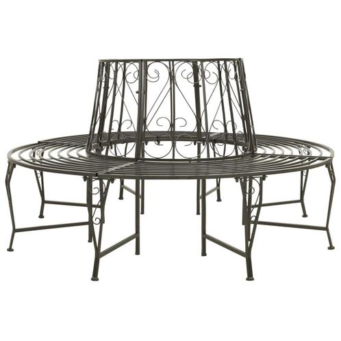 vidaXL Boombank 160 cm staal, Tuin en Terras, Tuinbanken, Nieuw, Metaal, Verzenden