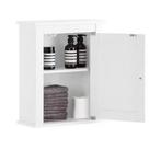 Witte Wandkast BadkamerKeukenkast met Twee Planken, MD, Huis en Inrichting, Kasten | Overige, Verzenden, Nieuw