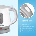 Waterkoker - Elektrish - 1L - 1100W - Wit •, Verzenden, Nieuw