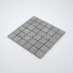 Mozaiek tegel grijs 5x5 cm keramiek