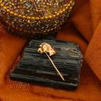 Gouden reversspeld, dasspeld | Paardenhoofd (vintage), Sieraden, Tassen en Uiterlijk, Broches, Ophalen of Verzenden, Gebruikt