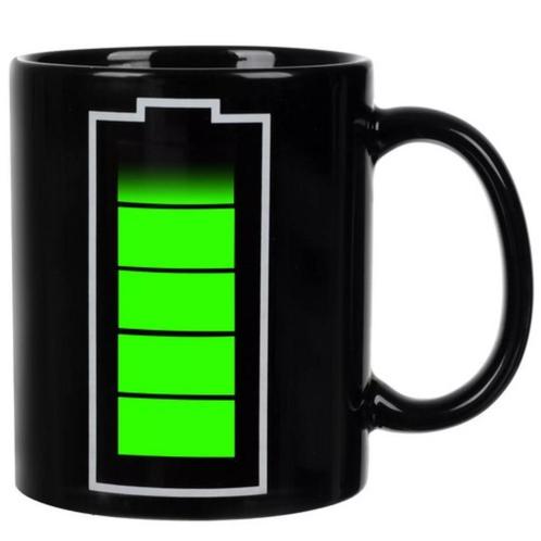 Ruhhy Magic Mug 330ml - Thermosensitieve Batterij - Uniek..., Huis en Inrichting, Keuken | Keukenbenodigdheden, Nieuw, Ophalen of Verzenden
