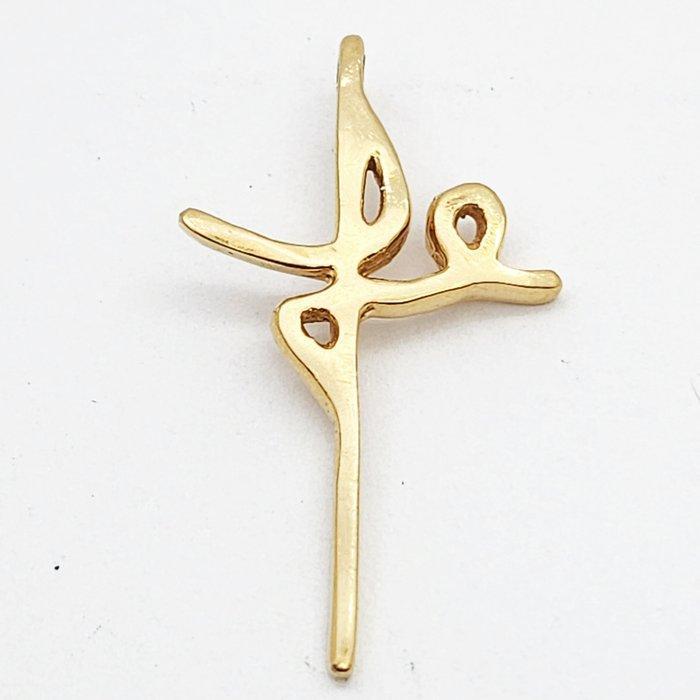 Kruishanger - 18 karaat Geel goud, Sieraden, Tassen en Uiterlijk, Antieke sieraden