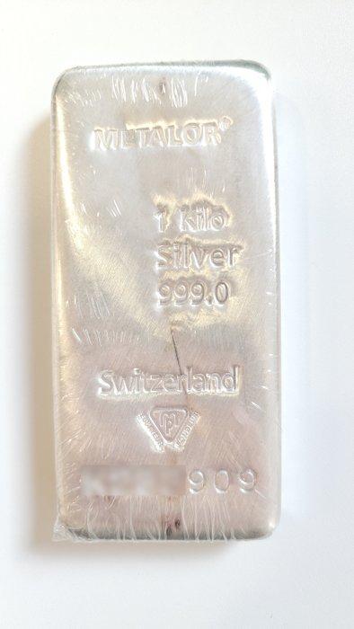 1 kilogram - Zilver .999 - Metalor, Switzerland - Verzegeld, Postzegels en Munten, Edelmetalen en Baren