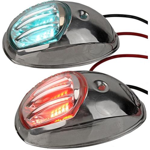 Boordlicht LED Set 93mm Tot 12m Rvs, Watersport en Boten, Navigatiemiddelen en Scheepselektronica, Ophalen of Verzenden