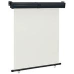 vidaXL Balkonscherm 145x250 cm crèmekleurig, Tuin en Terras, Zonneschermen, Verzenden, Nieuw