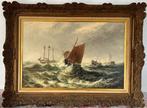 E W Rogers. (XlX/XX) - Wrecked on the Goodwin Sands, Antiek en Kunst, Kunst | Schilderijen | Klassiek