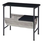 Bijzettafel Samnanger 60x28x53 cm zwart en grijs [en.casa], Huis en Inrichting, Tafels | Bijzettafels, Verzenden, Nieuw
