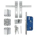 ODShop complete set voor poortdeuren PC72 rvs, Doe-het-zelf en Verbouw, Hang- en Sluitwerk, Verzenden, Nieuw