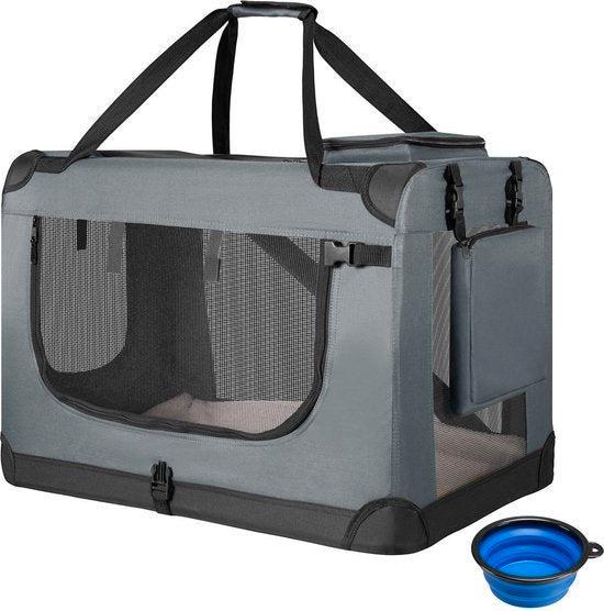 2dekans | Juskys Hondentransportbox - Vouwbaar - S - 34 x 50, Dieren en Toebehoren, Honden-accessoires, Zo goed als nieuw, Ophalen of Verzenden