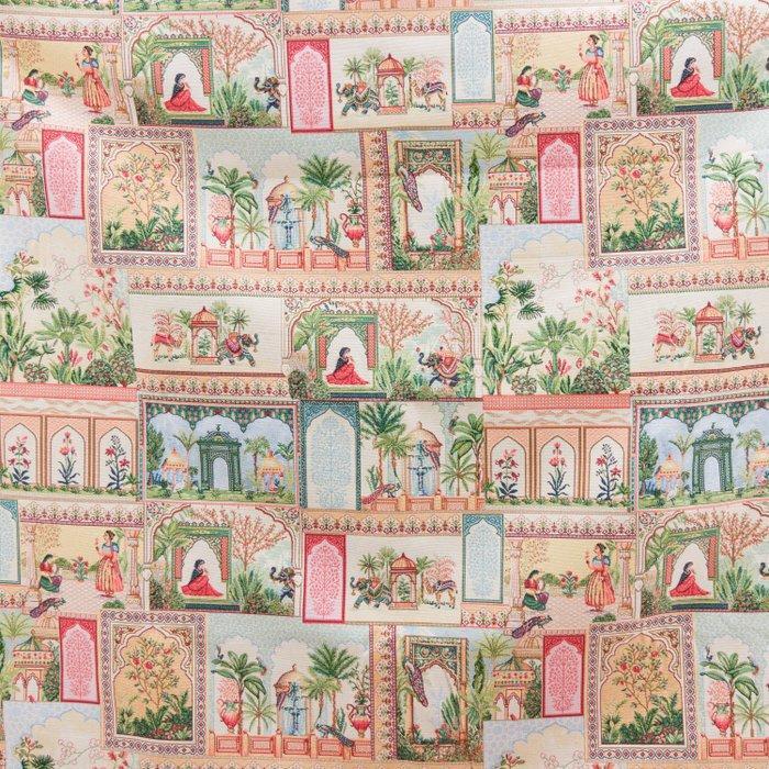 BA154 - Hoogwaardige stof – Indische charme - Zwaar en, Antiek en Kunst, Antiek | Kleden en Textiel