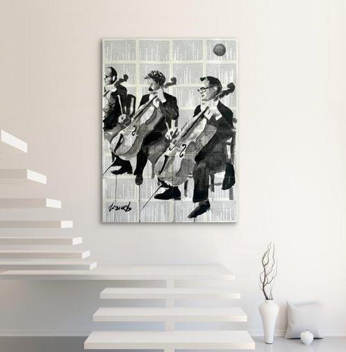 Tomeh (1988) - Cellists | XL, Antiek en Kunst, Kunst | Schilderijen | Modern