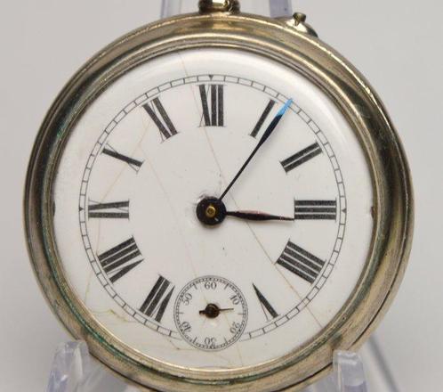 Antique - 800 Silver - Remontoir Patent 10 Rubis - pocket, Sieraden, Tassen en Uiterlijk, Horloges | Heren