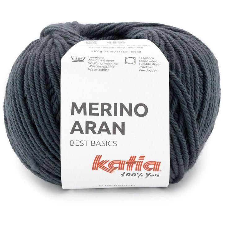 Katia Merino Aran - 108 indigo - Merinogaren, Hobby en Vrije tijd, Breien en Haken, Ophalen of Verzenden