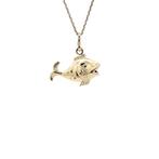 Gouden vintage vis hanger 14 kt, Ophalen of Verzenden, Nieuw