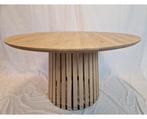 Eettafel Victor 130 cm rond eikenhout - Naturel |, Ophalen of Verzenden, Nieuw