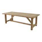 Castle tafel recycled teak 180x90 cm - bruin, Ophalen of Verzenden, Nieuw, Bruin