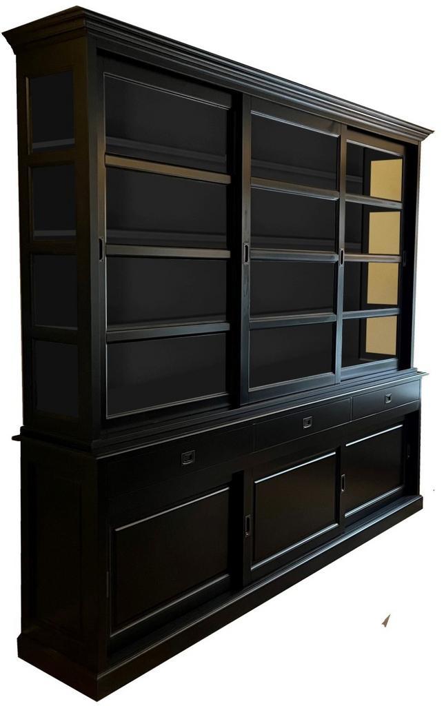 Buffetkast zwart - zwart Beverwijk 260 x 240cm, Huis en Inrichting, Kasten | Buffetkasten, Ophalen of Verzenden