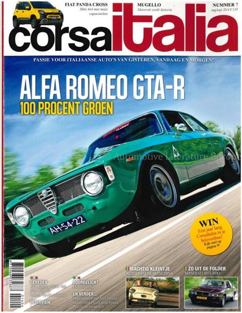 2014 AUTO ITALIË MAGAZINE 07 NEDERLANDS, Boeken, Auto's | Folders en Tijdschriften