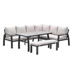 Garden Impressions Cameron lounge dining set 4-delig rechts, Tuin en Terras, Tuinsets en Loungesets, Verzenden, Nieuw