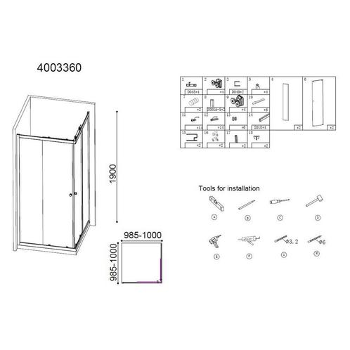 Aanbieding: Best-Design Project Douche Hoekinstap, Doe-het-zelf en Verbouw, Sanitair, Ophalen of Verzenden