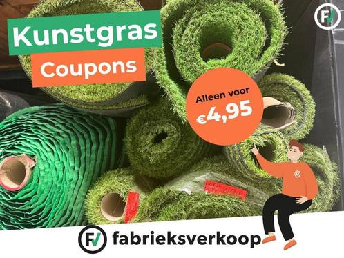 Kunstgras Coupons €4,95/m² – Grijp je kans, voorraad beperkt, Tuin en Terras, Gras en Kunstgras, 20 m² of meer, Nieuw, Kunstgras
