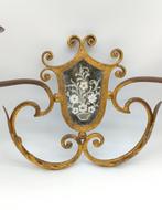 Wandkandelaar - Glas, Goud, Messing, Antiek en Kunst