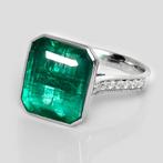 Zonder Minimumprijs - Ring - 18 karaat Witgoud, 9,00 ct, Sieraden, Tassen en Uiterlijk, Ringen, Nieuw