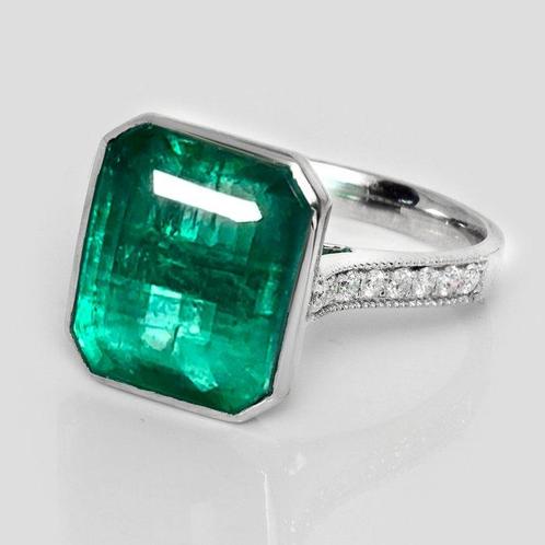 Zonder Minimumprijs - Ring - 18 karaat Witgoud, 9,00 ct, Sieraden, Tassen en Uiterlijk, Ringen