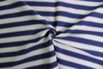 Exclusieve Gobelin Jacquard stof: Navyblauwe strepen op een, Antiek en Kunst