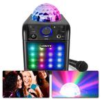 Vonyx SBS50B-PLUS Karaokeset met microfoon, Bluetooth en lic, Audio, Tv en Foto, Nieuw, Verzenden