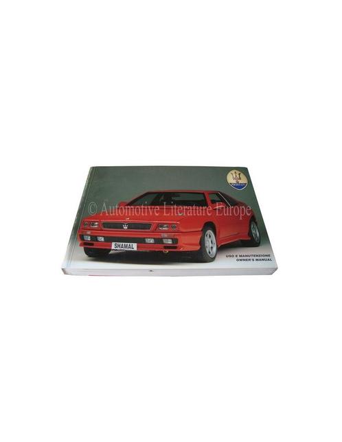 1991 MASERATI SHAMAL INSTRUCTIEBOEKJE ITALIAANS & ENGELS, Auto diversen, Handleidingen en Instructieboekjes