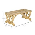TRUUSK Tuinbank Hout Weerbestendige Bank Tuinmeubelen Rustie, Tuin en Terras, Tuinbanken, Verzenden, Nieuw