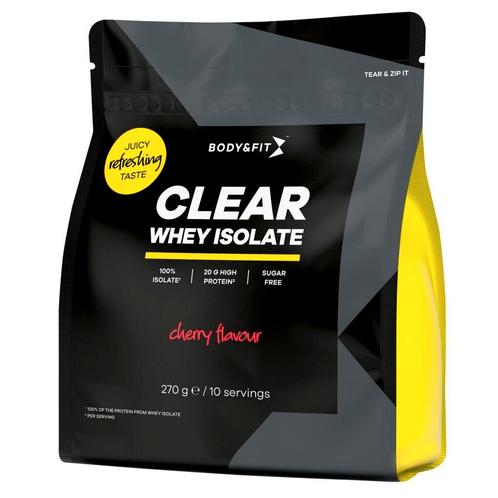 Body & Fit Clear Whey Isolate Cherry Poeder, Sport en Fitness, Gezondheidsproducten en Wellness, Nieuw, Verzenden