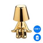 Oplaadbare LED Tafellamp - Denker - Dimbaar - USB-, Ophalen of Verzenden, Nieuw