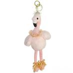 Sleutelhanger met dansende Flamingo en Strass-Diadeem, Verzenden, Nieuw