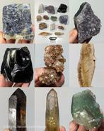 2650 g - Minerale collectie - Granaat, Aragoniet,, Verzamelen, Mineralen en Fossielen