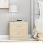 vidaXL Nachtkastjes 2 st 40x30x40 cm bewerkt hout sonoma, Huis en Inrichting, Slaapkamer | Nachtkastjes, Minder dan 45 cm, Verzenden
