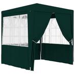 Partytent groen 2.5x2.5m | Retourdeal 35% Korting, Opvouwbaar, Partytent, Minder dan 4 meter, Nieuw