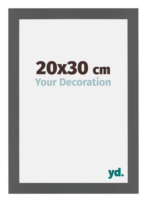 Fotolijst 20x30 cm - Antraciet - MDF - Mura, Huis en Inrichting, Woonaccessoires | Lijsten, Nieuw, Verzenden