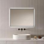 Loxa - Badkamerspiegel Sorento Zwart 80x60cm, Huis en Inrichting, Verzenden, Nieuw, Rechthoekig