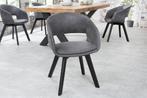 Design stoel NORDIC STAR antiek grijze houten poten - 43423, Huis en Inrichting, Stoelen, Ophalen of Verzenden, Nieuw