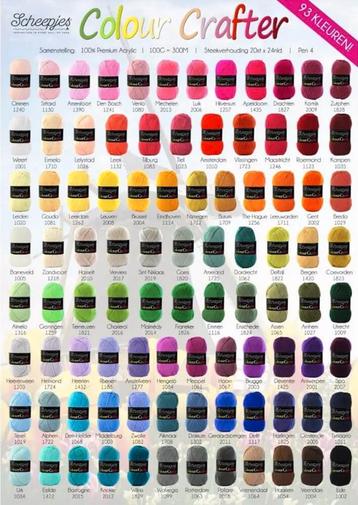 Scheepjes Colour Crafter -Voordeligste van NL- Op voorraad beschikbaar voor biedingen