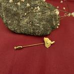 Gouden reversspeld, dasspeld van de Elfstedentocht, Ophalen of Verzenden, Gebruikt, Overige kleuren, Goud