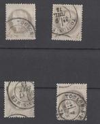 Frankrijk 1875 - Loting van 4 Cérès 4c grijze postzegels,, Postzegels en Munten, Gestempeld