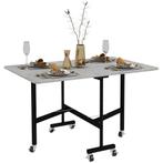 TRUUSK Opvouwbare Eettafel Met Wielen - Voor 4-6 Personen -, Huis en Inrichting, Verzenden, Nieuw